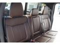2012 Ford F150 Platinum Sienna Brown/Black Leather Interior Rear Seat Photo