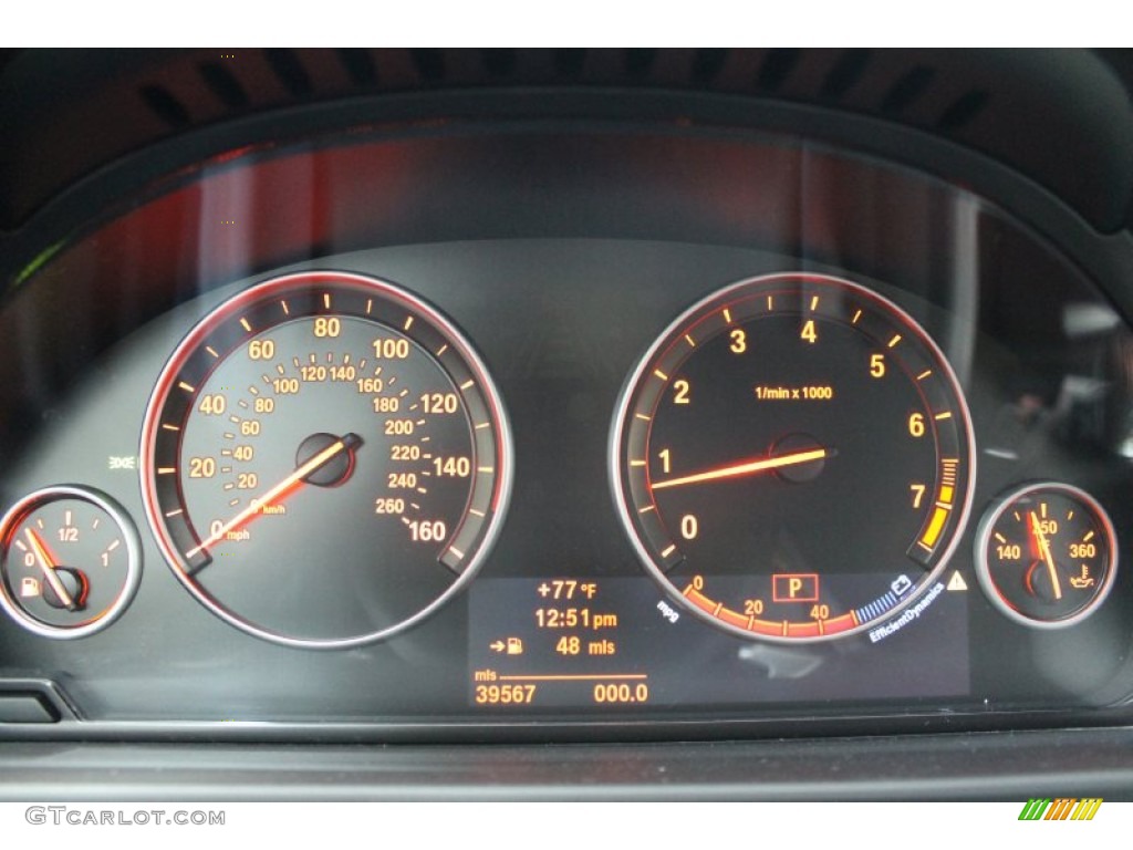 2011 BMW 5 Series 550i Sedan Gauges Photo #72558789