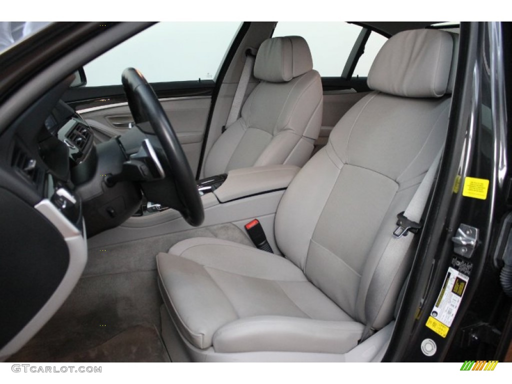 Everest Gray Interior 2011 BMW 5 Series 550i Sedan Photo #72558831