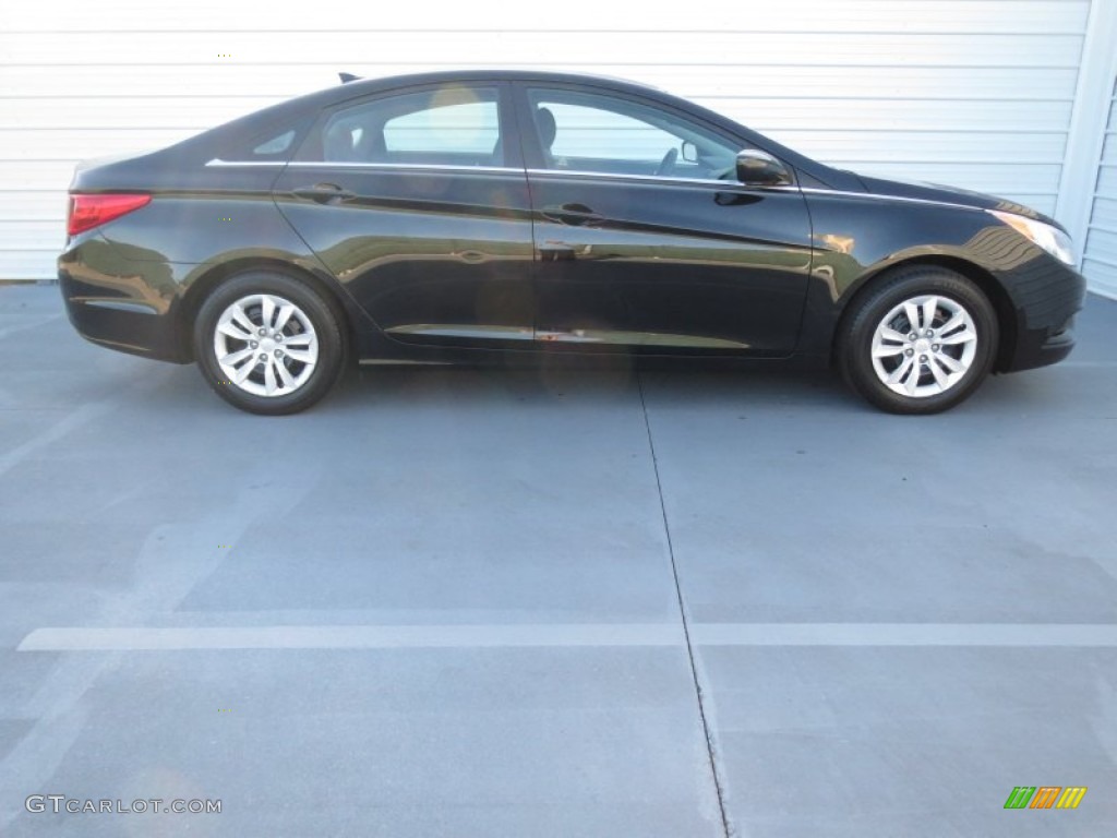 2012 Sonata GLS - Midnight Black / Gray photo #2