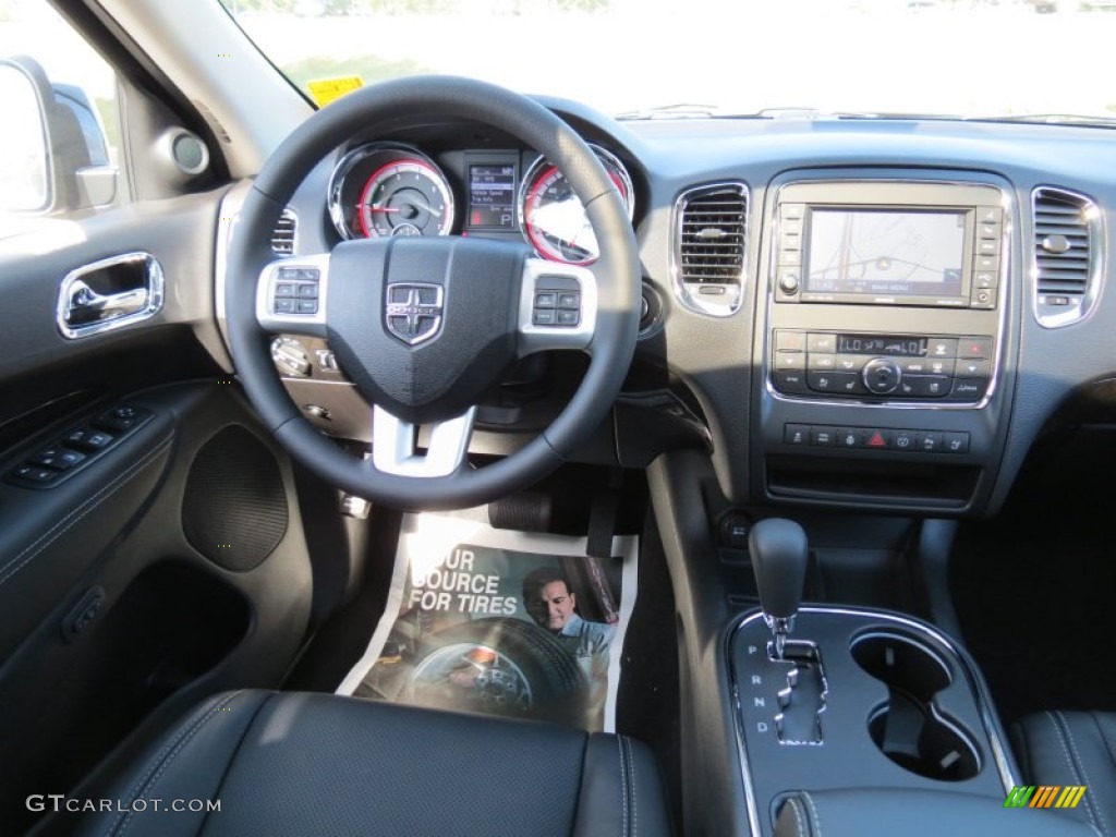 2013 Dodge Durango Citadel Black Dashboard Photo #72562238