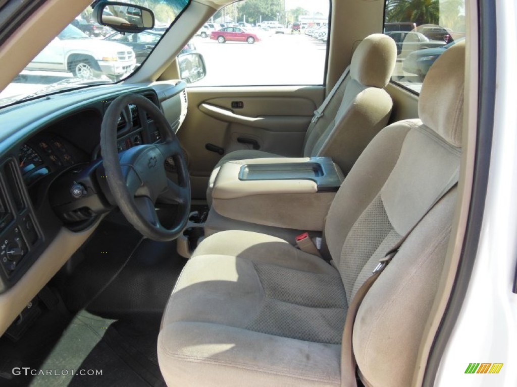 2003 Silverado 1500 Regular Cab - Summit White / Tan photo #8