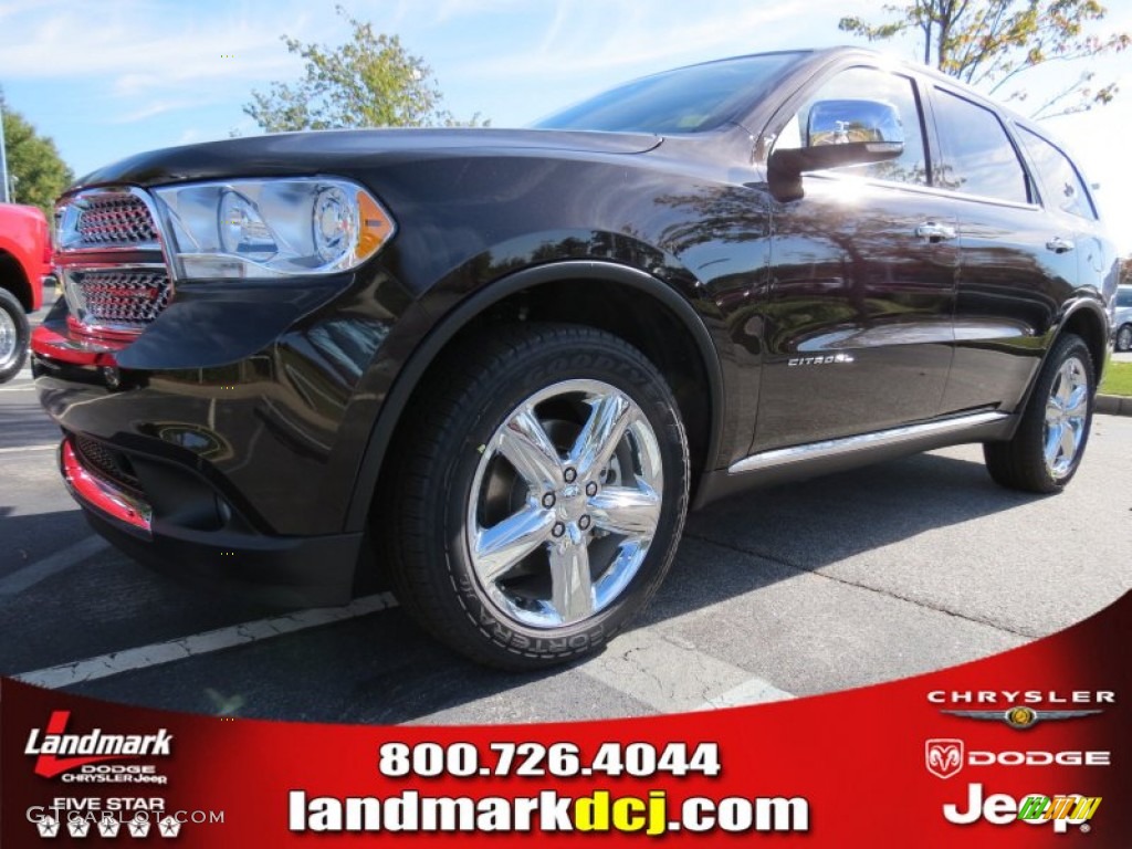 2013 Durango Citadel - Rugged Brown Pearl / Black/Tan photo #1