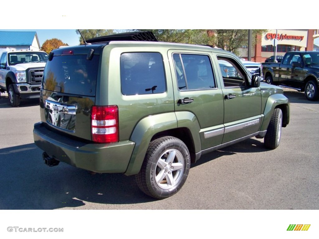 2008 Liberty Limited 4x4 - Jeep Green Metallic / Pastel Pebble Beige photo #5