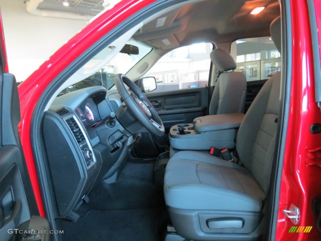 2013 1500 Express Crew Cab - Flame Red / Black/Diesel Gray photo #6