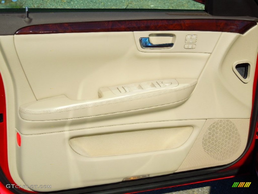 2009 Cadillac DTS Standard DTS Model Light Linen/Cocoa Door Panel Photo #72563588