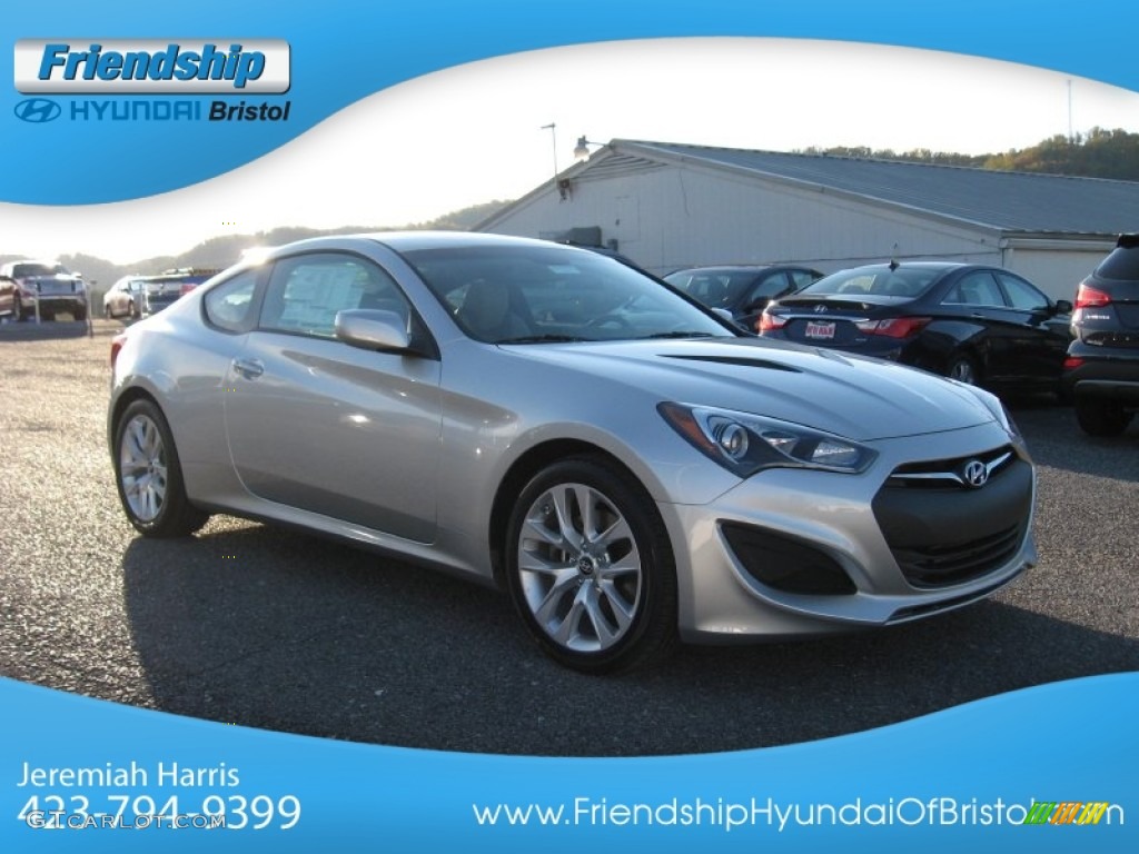 2013 Genesis Coupe 2.0T Premium - Circuit Silver / Gray Leather/Gray Cloth photo #6