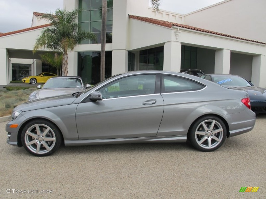 Palladium Silver Metallic 2013 Mercedes-Benz C 350 Coupe Exterior Photo #72567207