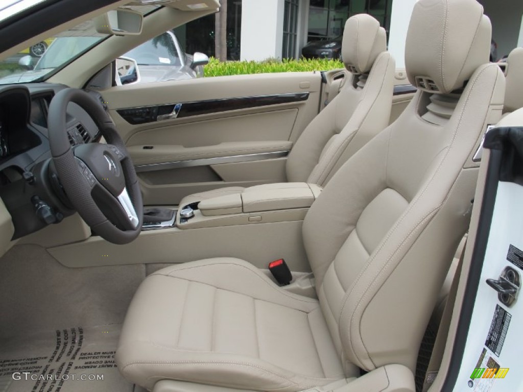 Almond Interior 2013 Mercedes-Benz E 350 Cabriolet Photo #72567462