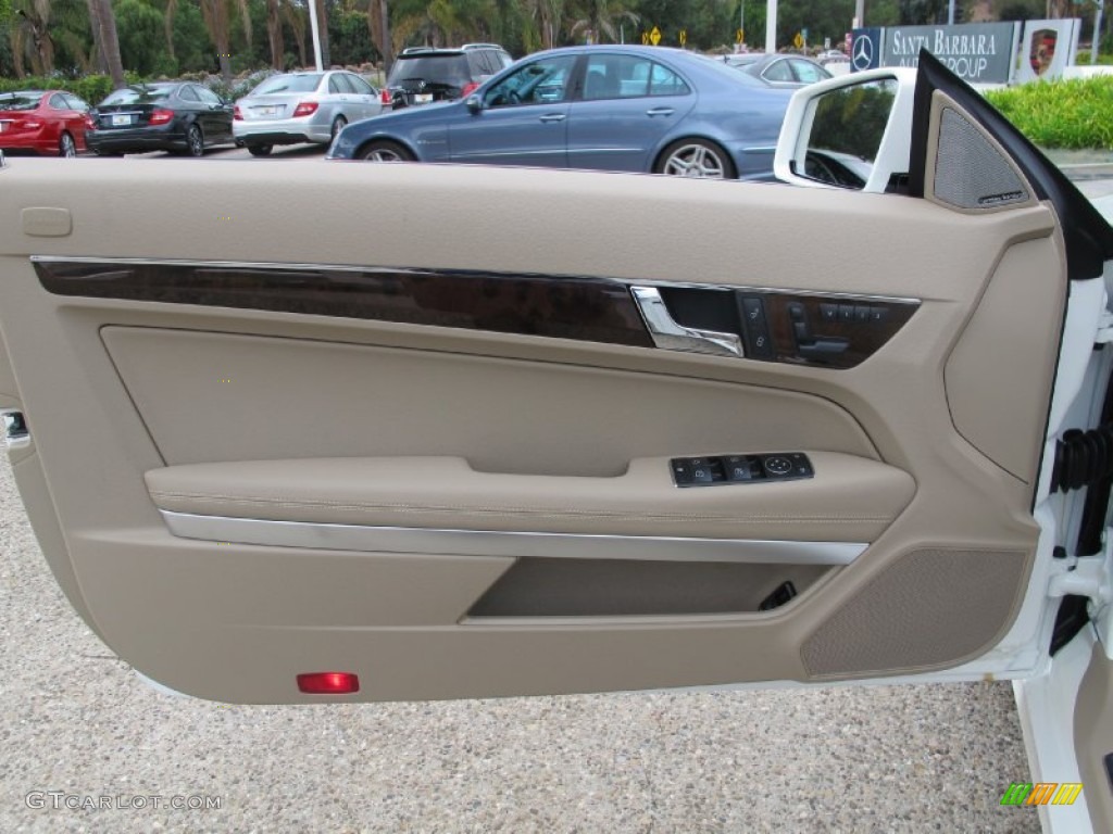 2013 Mercedes-Benz E 350 Cabriolet Almond Door Panel Photo #72567511