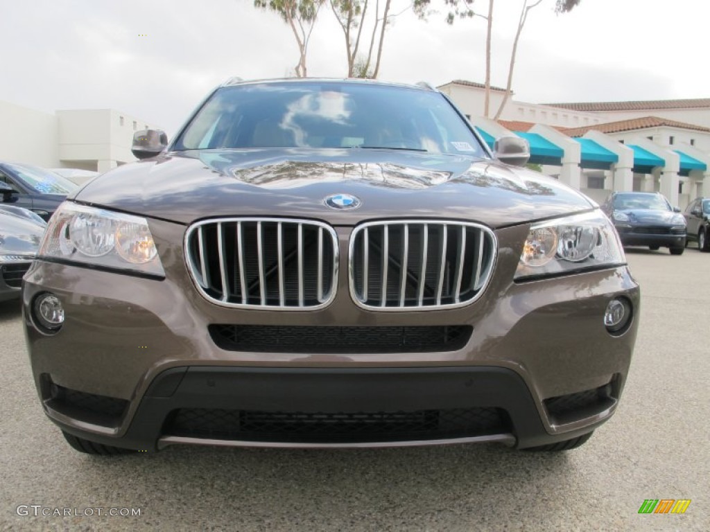2013 X3 xDrive 28i - Sparkling Bronze Metallic / Sand Beige photo #4