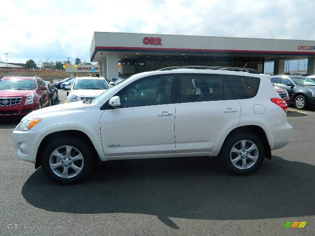 2012 RAV4 Limited - Blizzard White Pearl / Ash photo #6