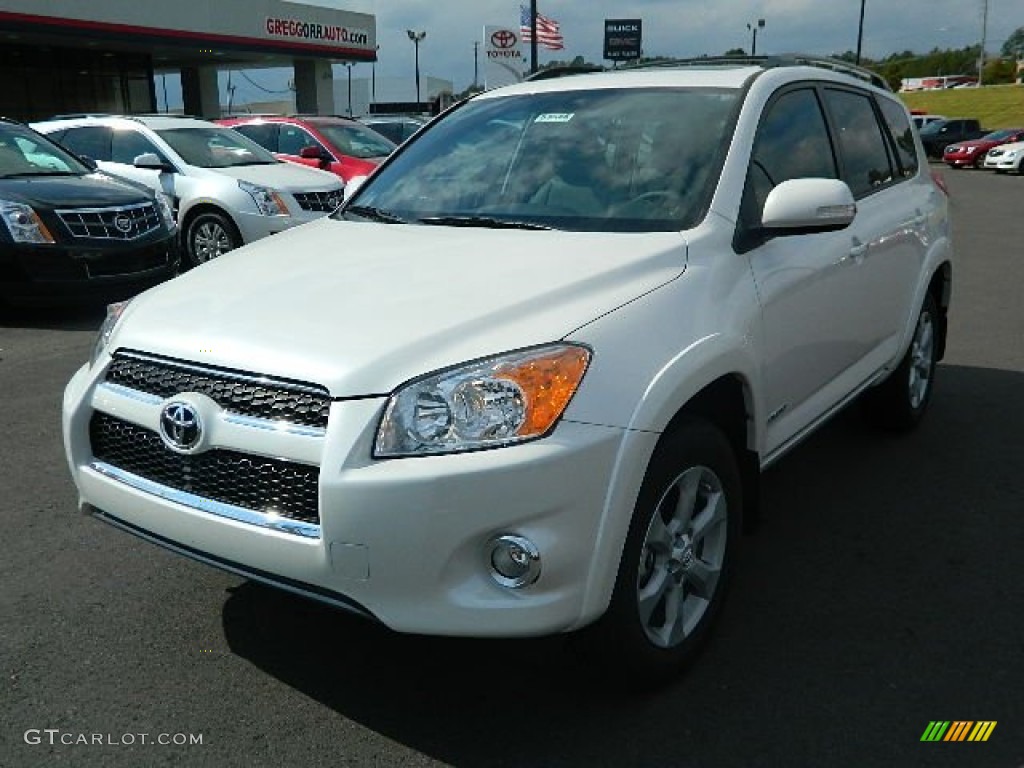 2012 RAV4 Limited - Blizzard White Pearl / Ash photo #7