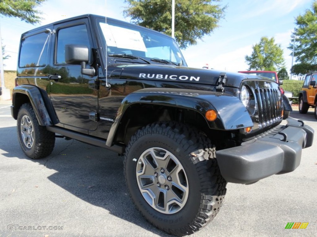 Black 2013 Jeep Wrangler Rubicon 4x4 Exterior Photo #72567849