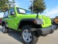 Gecko Green 2013 Jeep Wrangler Sport 4x4 Exterior