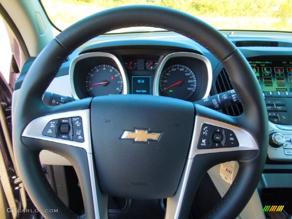 2013 Chevrolet Equinox LT Light Titanium/Jet Black Steering Wheel Photo #72568548