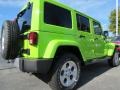 2013 Gecko Green Pearl Jeep Wrangler Unlimited Sahara 4x4  photo #3