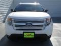 2013 White Platinum Tri-Coat Ford Explorer XLT EcoBoost  photo #7