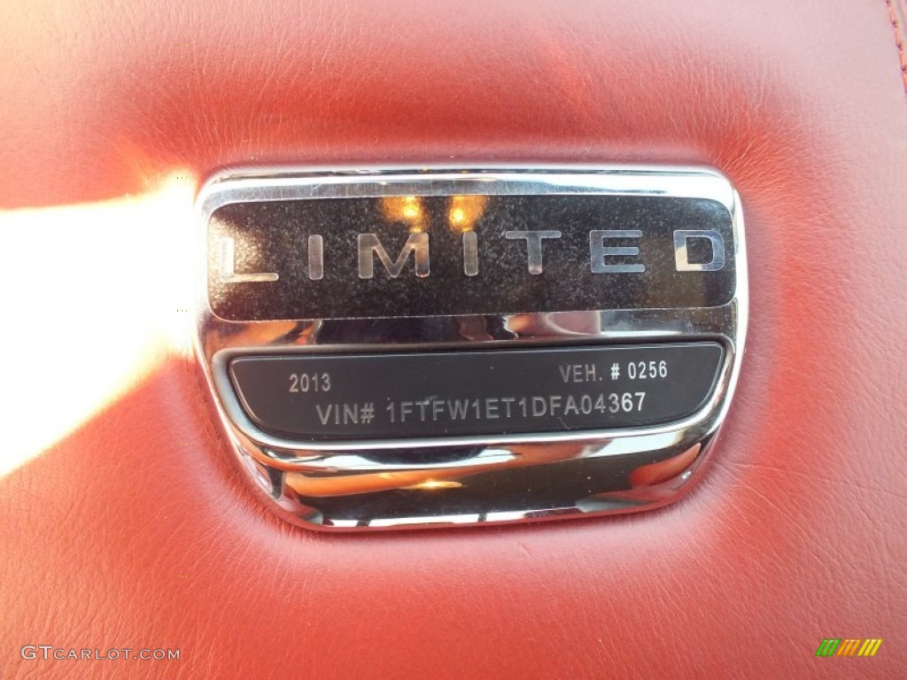 2013 Ford F150 Limited SuperCrew 4x4 Marks and Logos Photo #72570462
