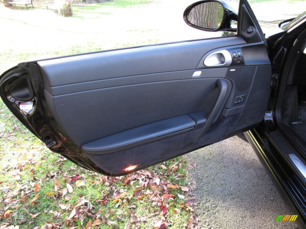 2009 Porsche 911 Carrera S Cabriolet Black Door Panel Photo #72571029