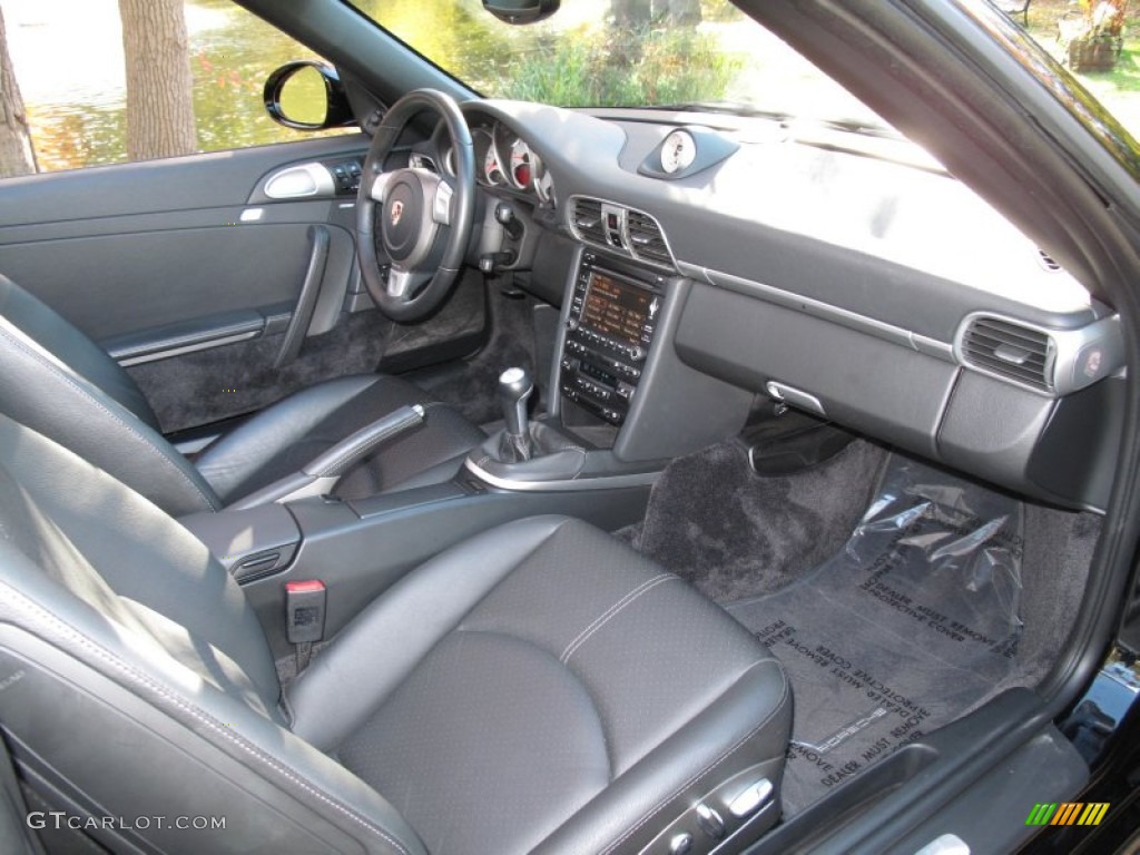 Black Interior 2009 Porsche 911 Carrera S Cabriolet Photo #72571053