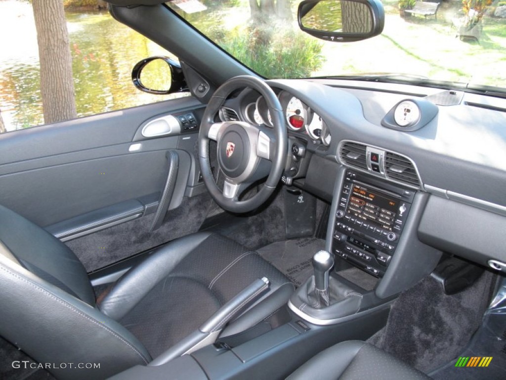 2009 Porsche 911 Carrera S Cabriolet Black Dashboard Photo #72571104