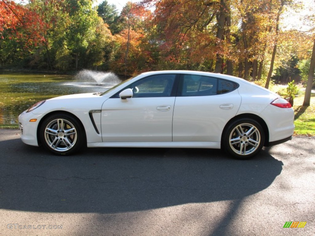 Carrara White 2012 Porsche Panamera 4 Exterior Photo #72572229
