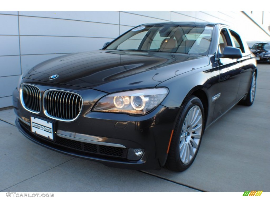 2010 7 Series 750Li xDrive Sedan - Dark Graphite Metallic / Oyster/Black Nappa Leather photo #1