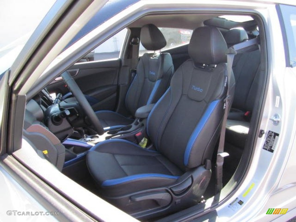Blue Interior 2013 Hyundai Veloster Turbo Photo #72572958