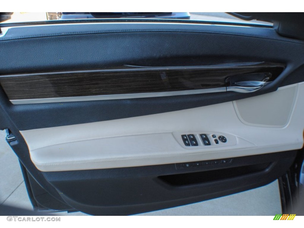 2010 7 Series 750Li xDrive Sedan - Dark Graphite Metallic / Oyster/Black Nappa Leather photo #10