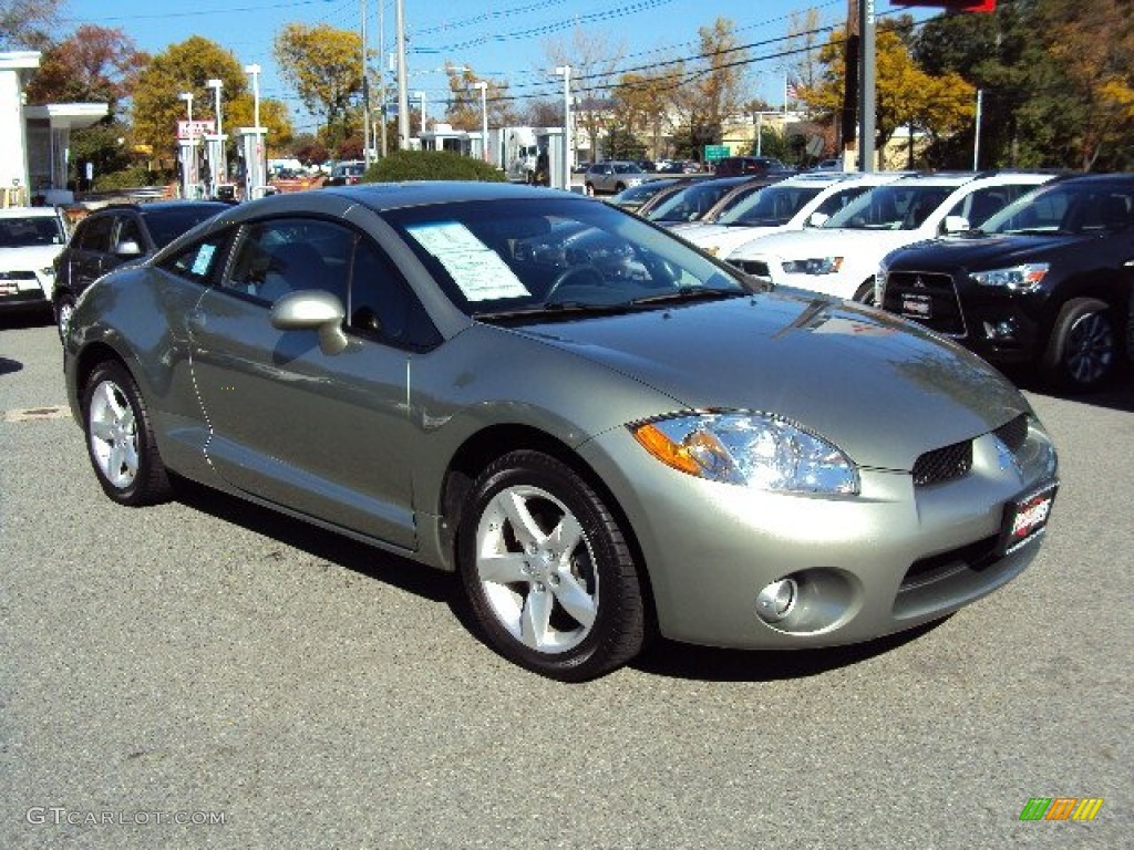 2008 Eclipse GS Coupe - Optimist Green Metallic / Dark Charcoal photo #6
