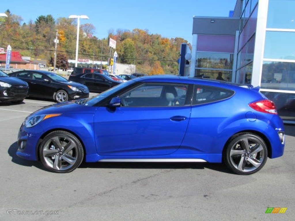 Marathon Blue 2013 Hyundai Veloster Turbo Exterior Photo #72573534