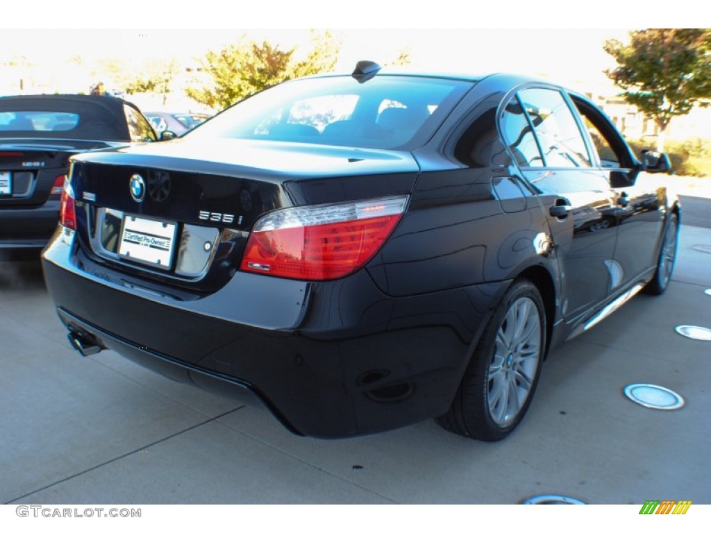 2010 5 Series 535i xDrive Sedan - Jet Black / Black photo #6