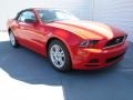 2013 Race Red Ford Mustang V6 Convertible  photo #1