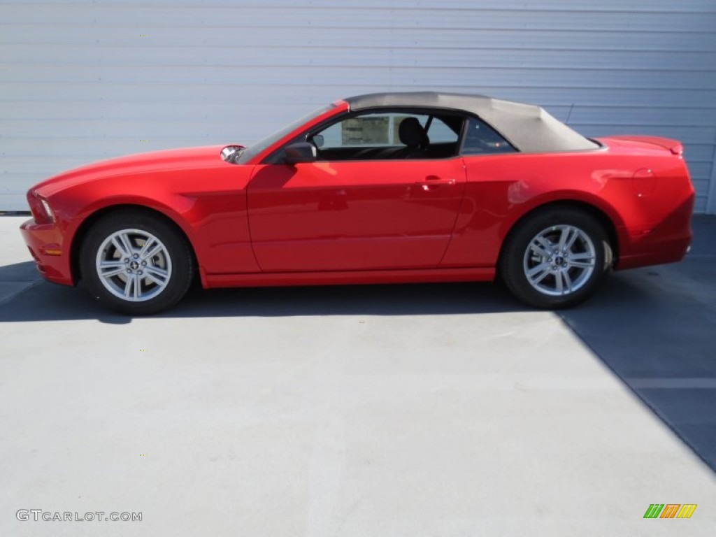 2013 Mustang V6 Convertible - Race Red / Charcoal Black photo #5