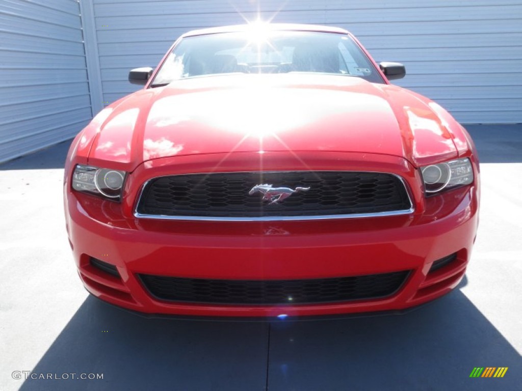 2013 Mustang V6 Convertible - Race Red / Charcoal Black photo #7