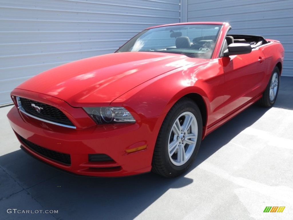 2013 Mustang V6 Convertible - Race Red / Charcoal Black photo #28