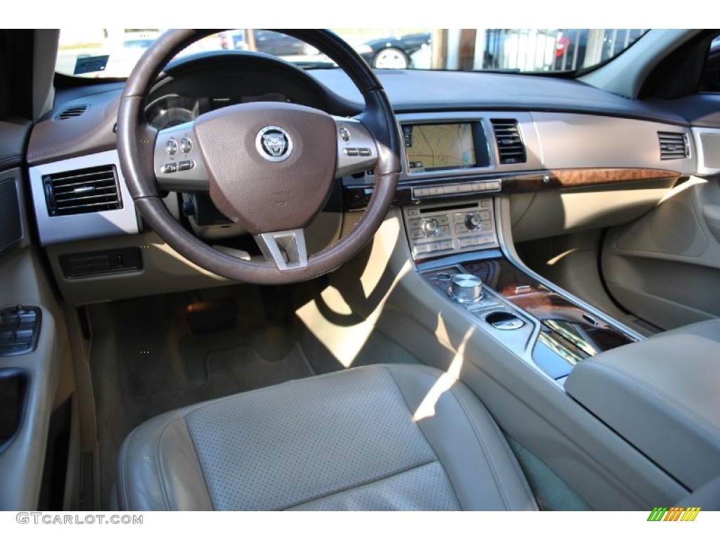 Barley Beige/Truffle Brown Interior 2011 Jaguar XF Premium Sport Sedan Photo #72578537