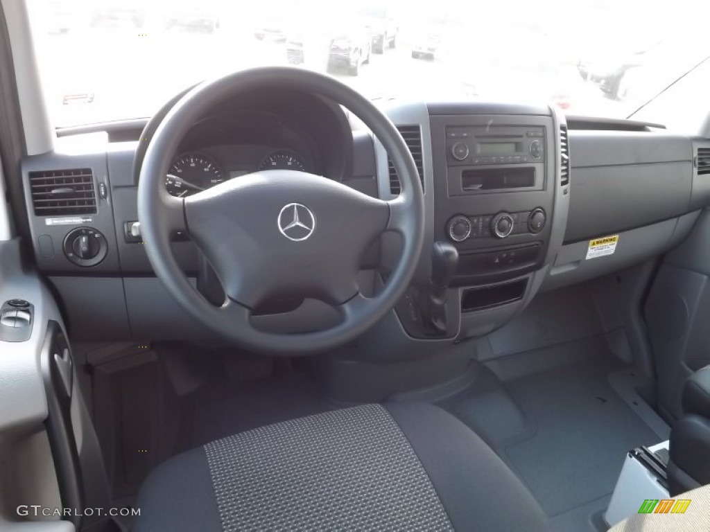 2013 Mercedes-Benz Sprinter 2500 High Roof Cargo Van Lima Black Fabric Dashboard Photo #72578781