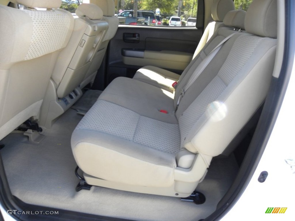 2010 Tundra CrewMax - Super White / Sand Beige photo #6