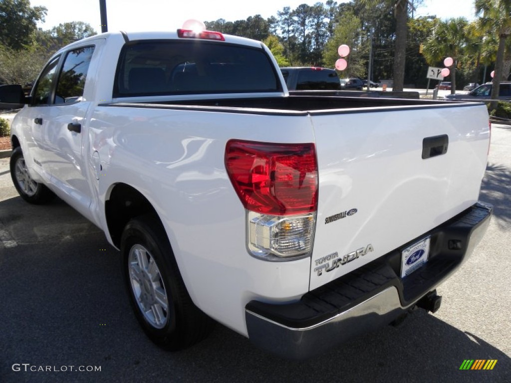 2010 Tundra CrewMax - Super White / Sand Beige photo #16