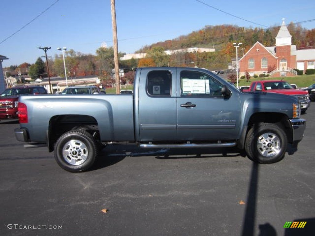 Blue Granite Metallic 2013 Chevrolet Silverado 2500HD LT Extended Cab 4x4 Exterior Photo #72580533
