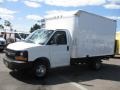 2008 Summit White Chevrolet Express Cutaway 3500 Commercial Moving Van  photo #3