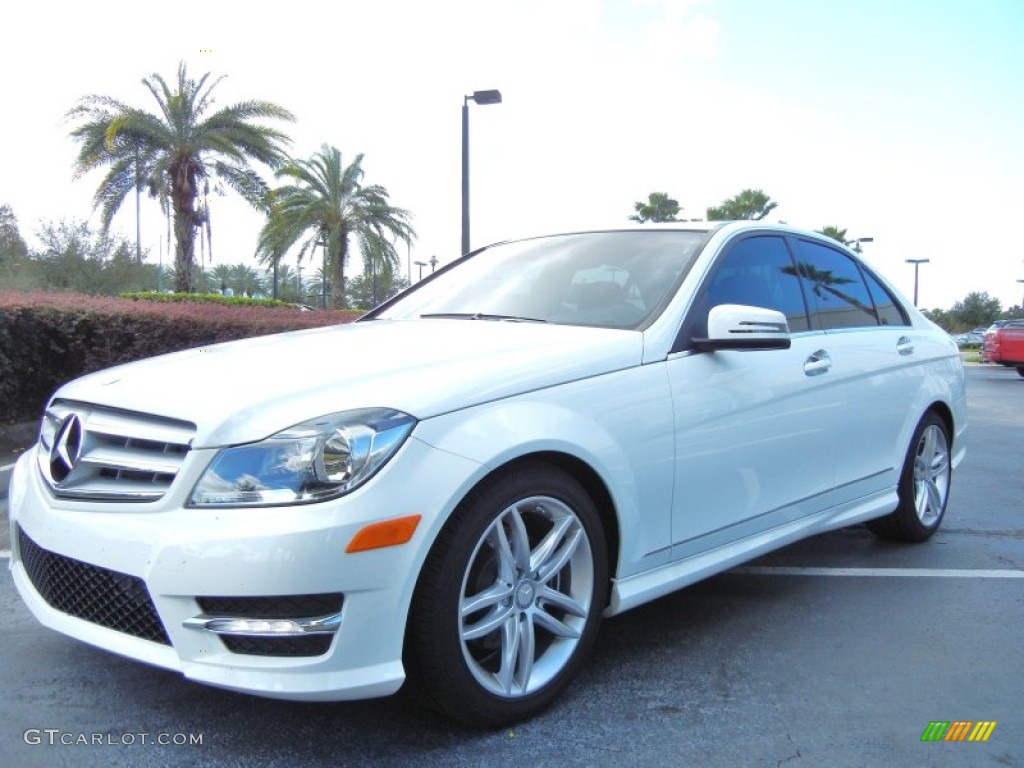Polar White 2013 Mercedes-Benz C 250 Sport Exterior Photo #72581697