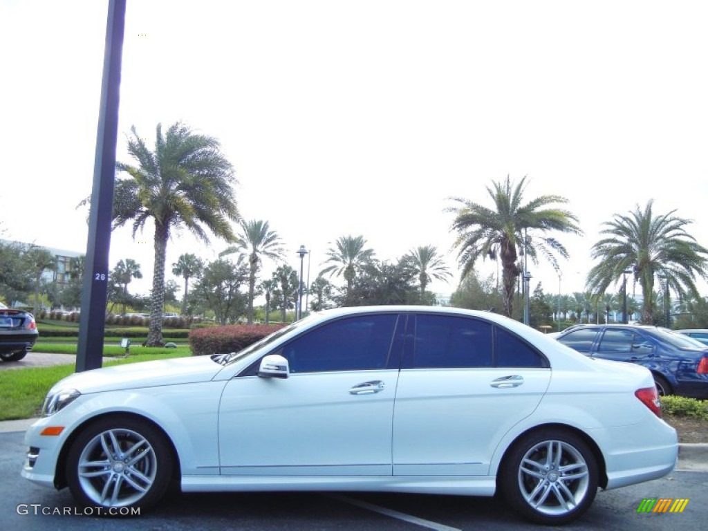 Polar White 2013 Mercedes-Benz C 250 Sport Exterior Photo #72581718