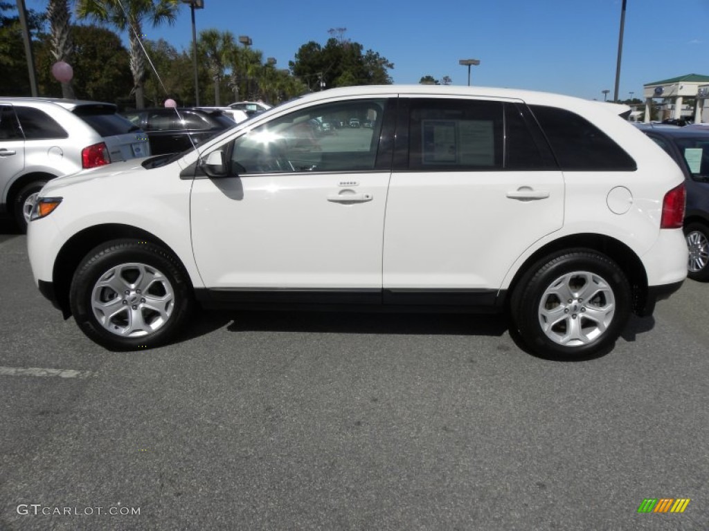 2012 Edge SEL - White Platinum Metallic Tri-Coat / Medium Light Stone photo #2