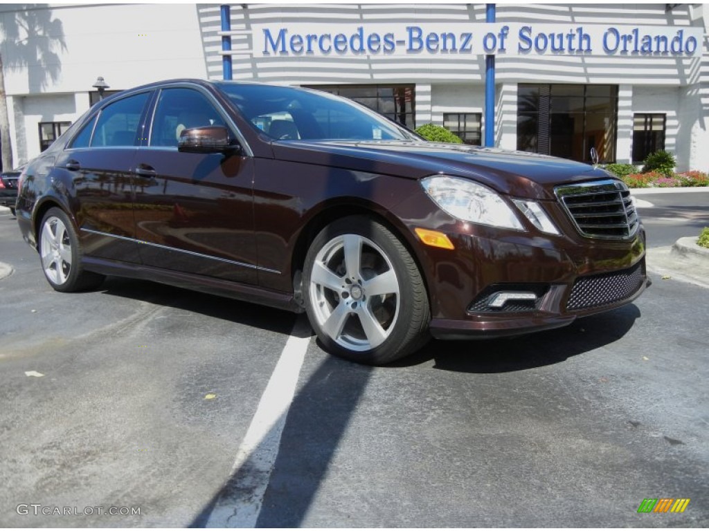 2011 E 350 Sedan - Cuprite Brown / Almond/Black photo #1