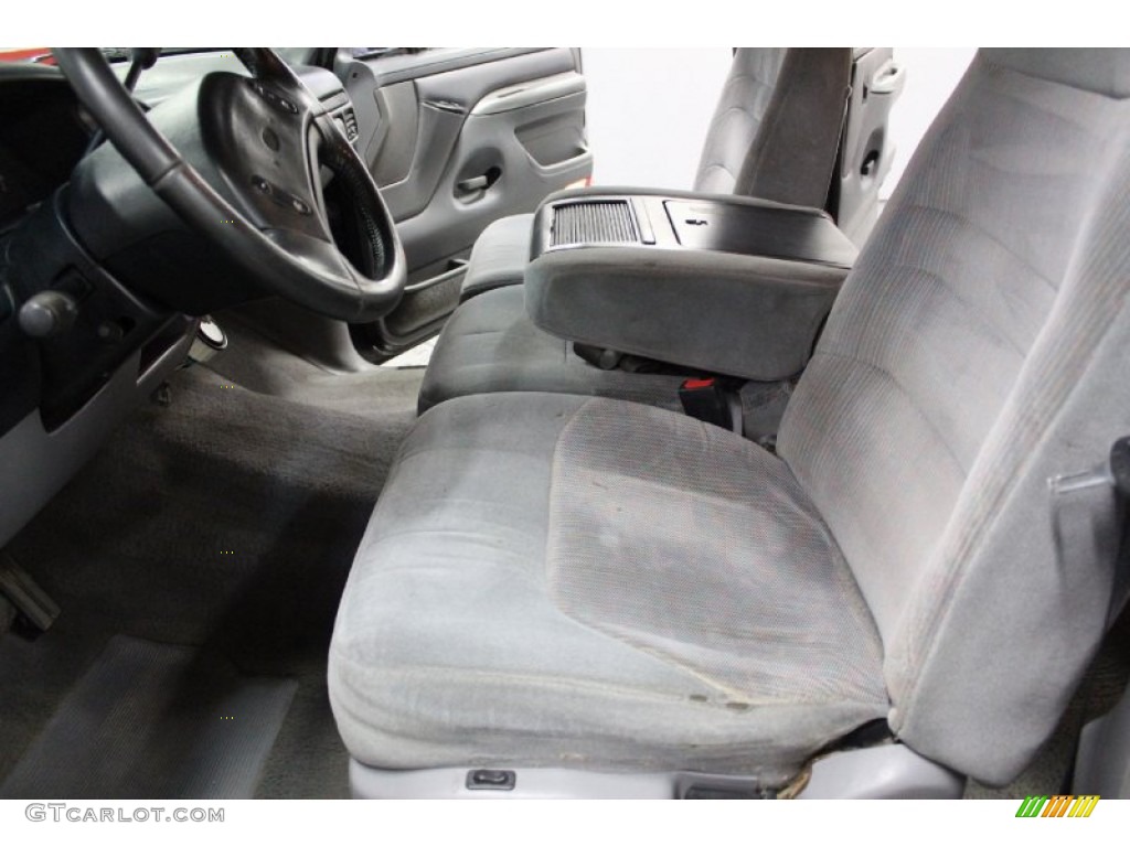 1997 F350 XLT Crew Cab Dually - Black / Opal Grey photo #50