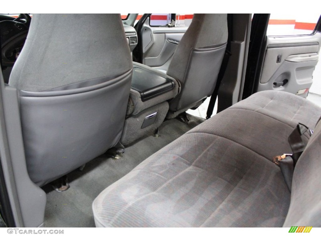 1997 F350 XLT Crew Cab Dually - Black / Opal Grey photo #57