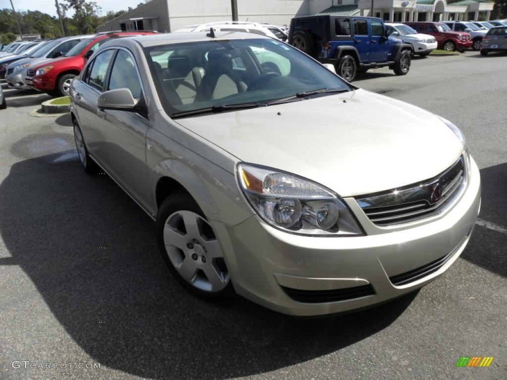 2009 Aura XE - Gold Mist Metallic / Tan photo #1